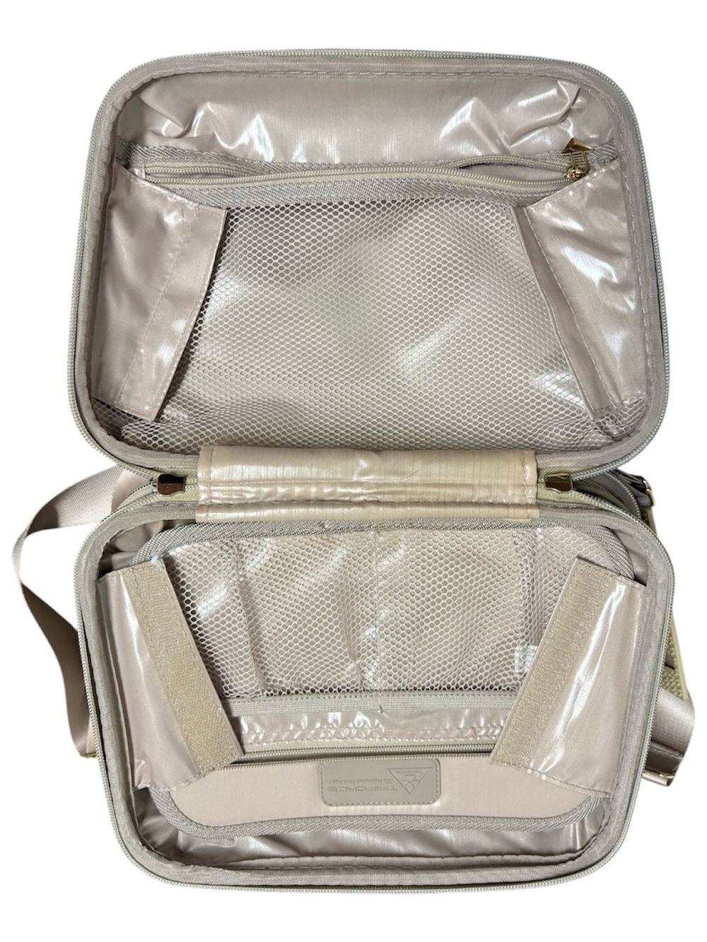 Triforce Beige Leopard Print Travel Crossbody Bag with Adjustable Strap - Picture 5 of 9